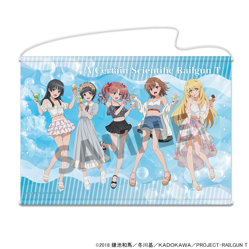 "A Certain Scientific Railgun T" Original Illustration B2 Tapestry Vacances Ver.