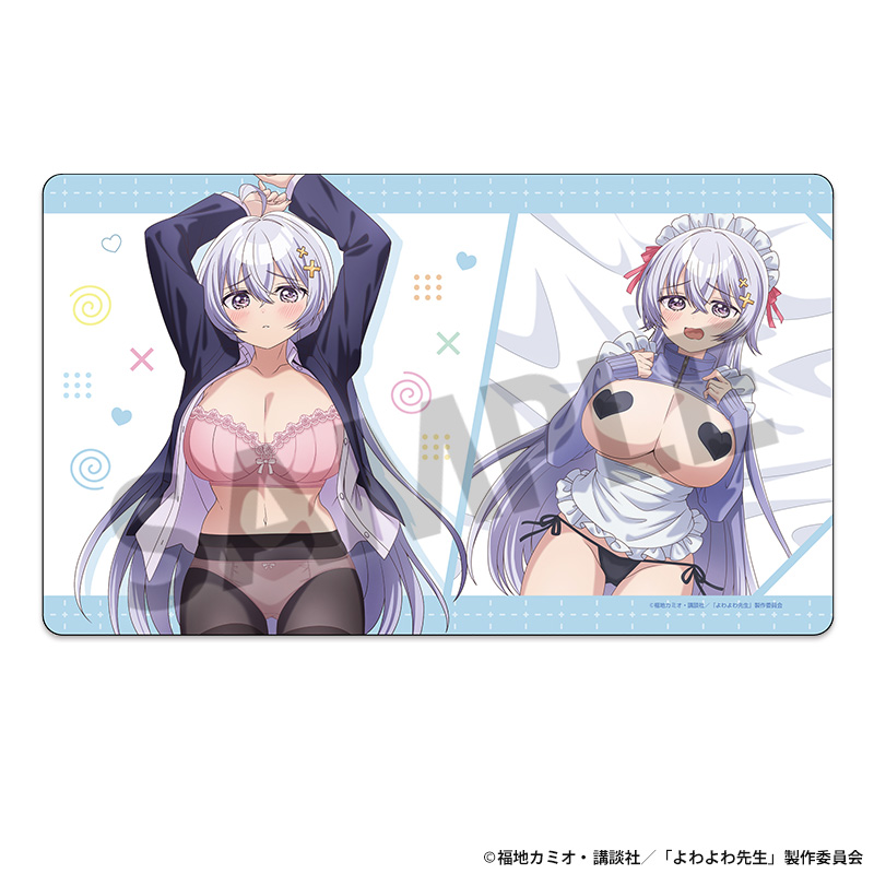 "Yowayowa Sensei" Original Illustration Rubber Mat Hiwamura Hiyori