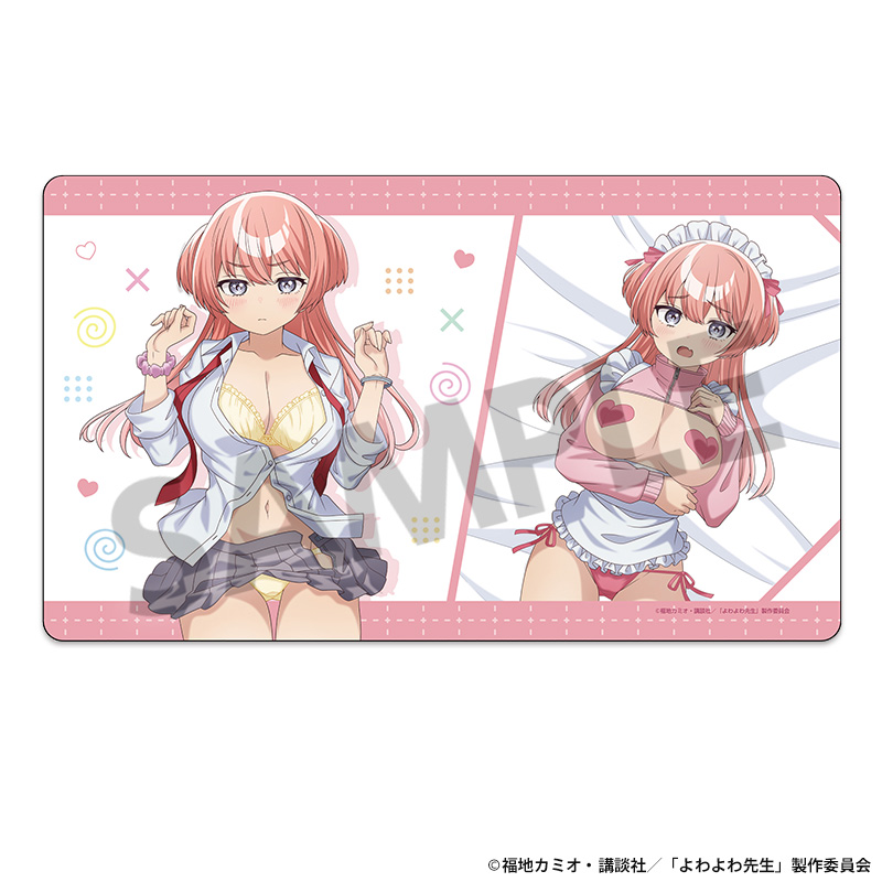 "Yowayowa Sensei" Original Illustration Rubber Mat Mukubayashi Mizuki