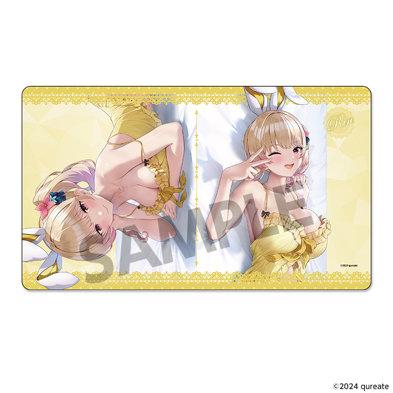 "Bunny Garden" Original Illustration Rubber Mat Rin Soine Ver.