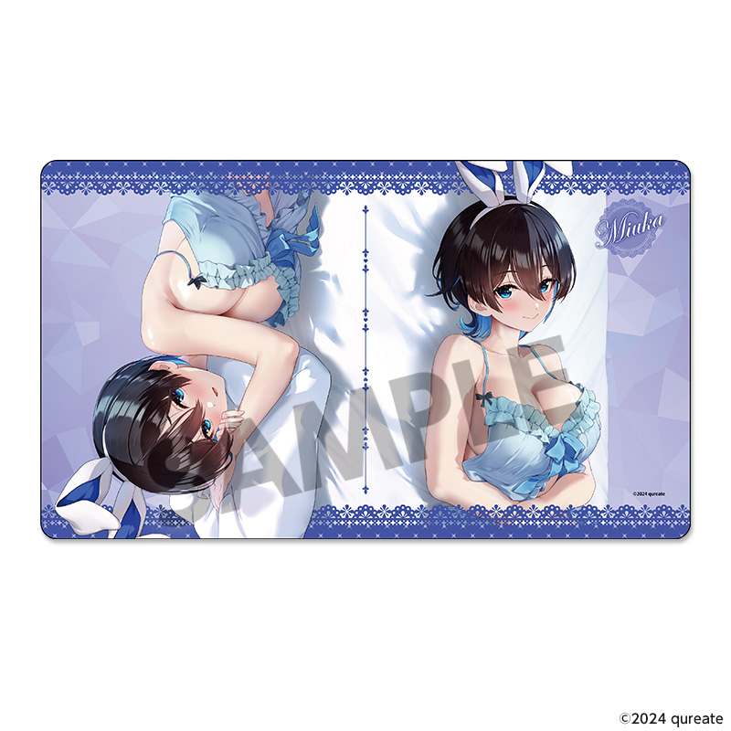 "Bunny Garden" Original Illustration Rubber Mat Miuka Soine Ver.