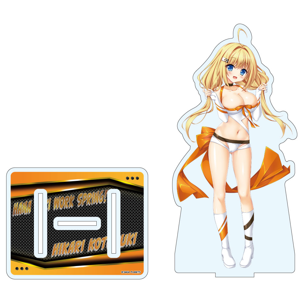 [Pre-order] "Hana Saki Work Spring!" Kotobuki Hikari RQ Ver. Big Acrylic Stand