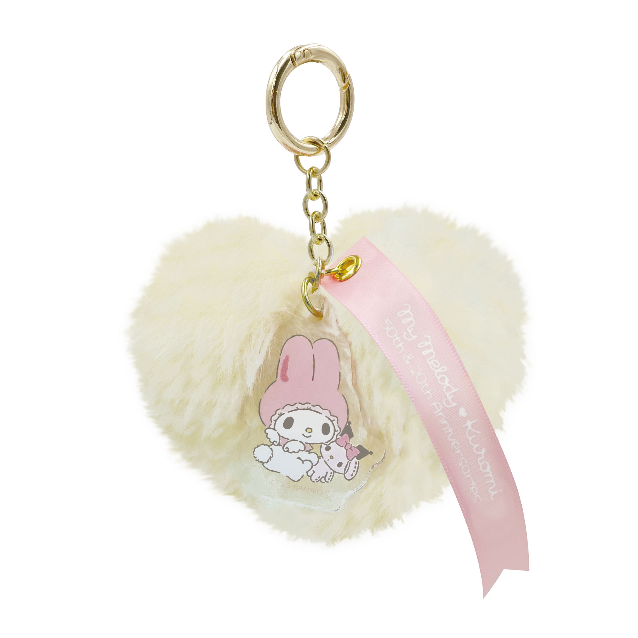 My Melody 50th & Kuromi 20th Fur Charm White Angel 8203-207