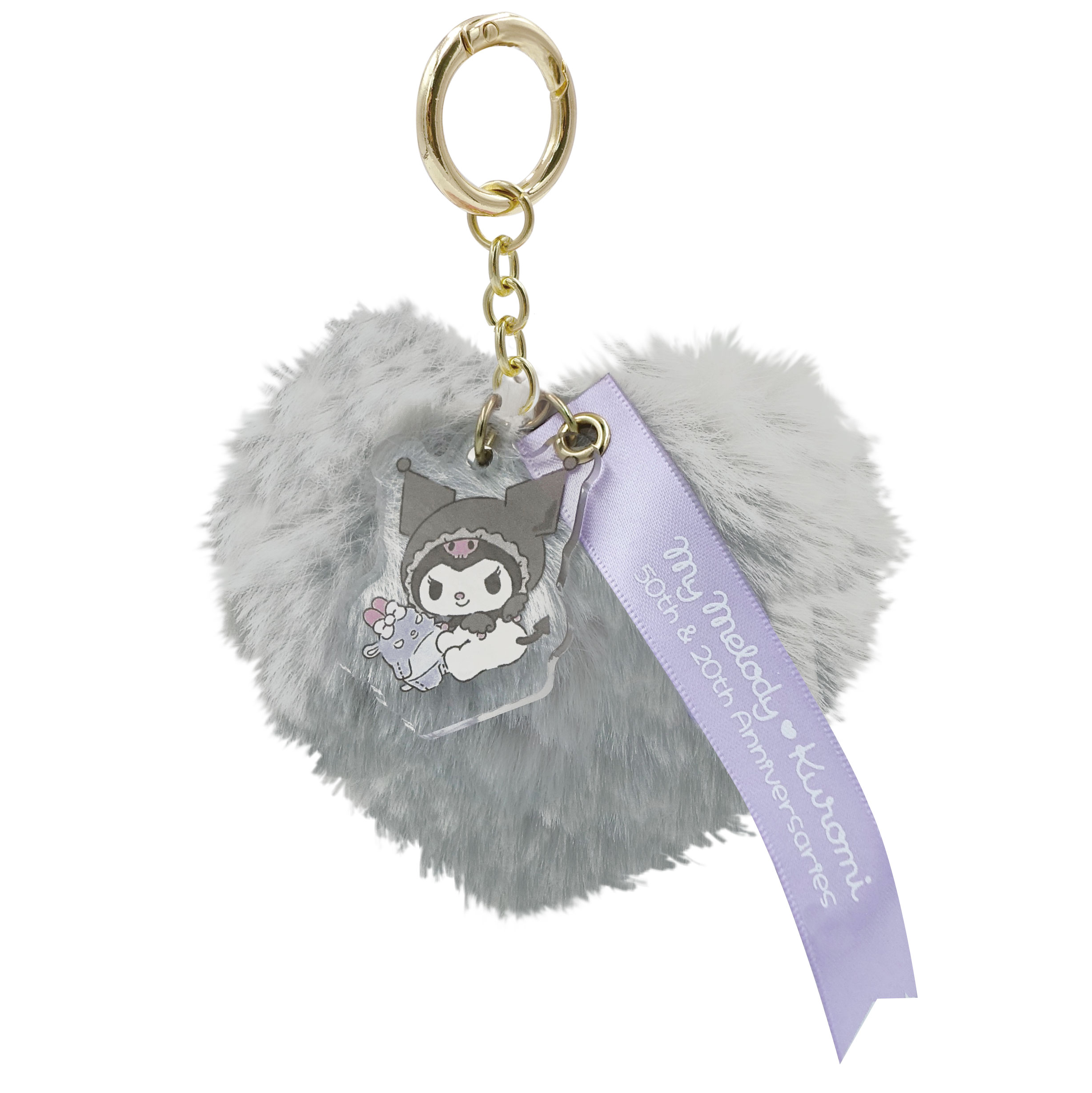 My Melody 50th & Kuromi 20th Fur Charm Black Angel 8203-208