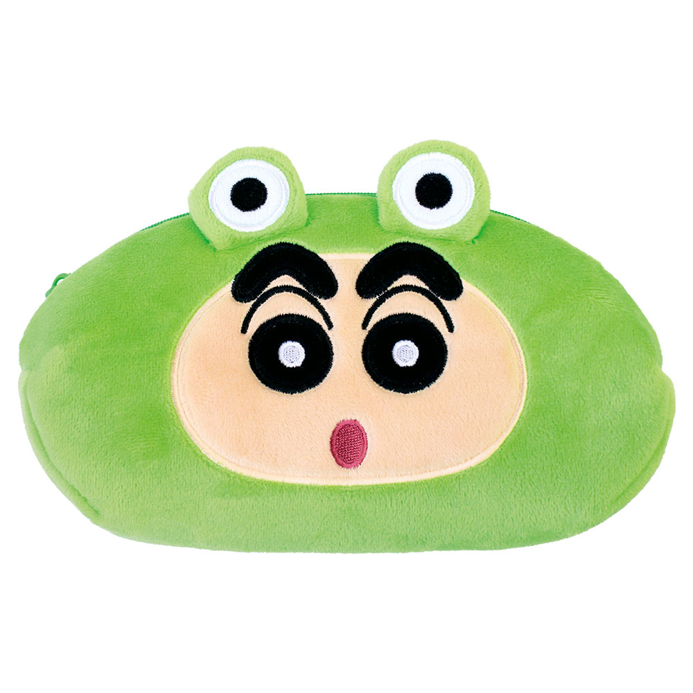 [Pre-order] "Crayon Shin-chan" Plush Face Pen Pouch Frog