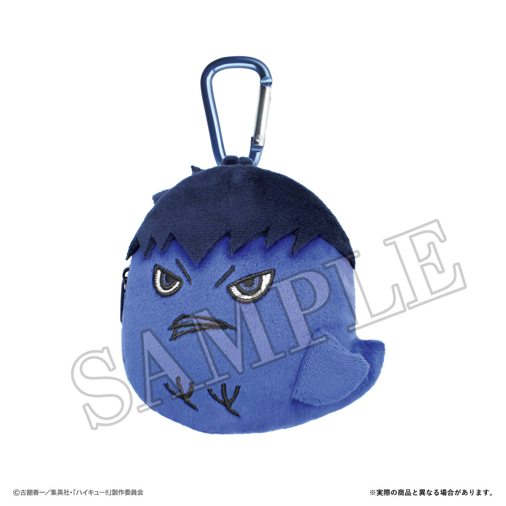 "Haikyu!!" Plush Fastener Mascot with Carabiner Kageyama Crow