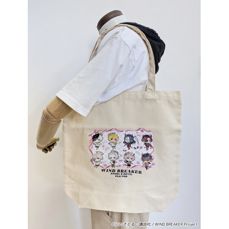 "Wind Breaker" Puchichoko Canvas Tote Bag Angel & Devil Ver.