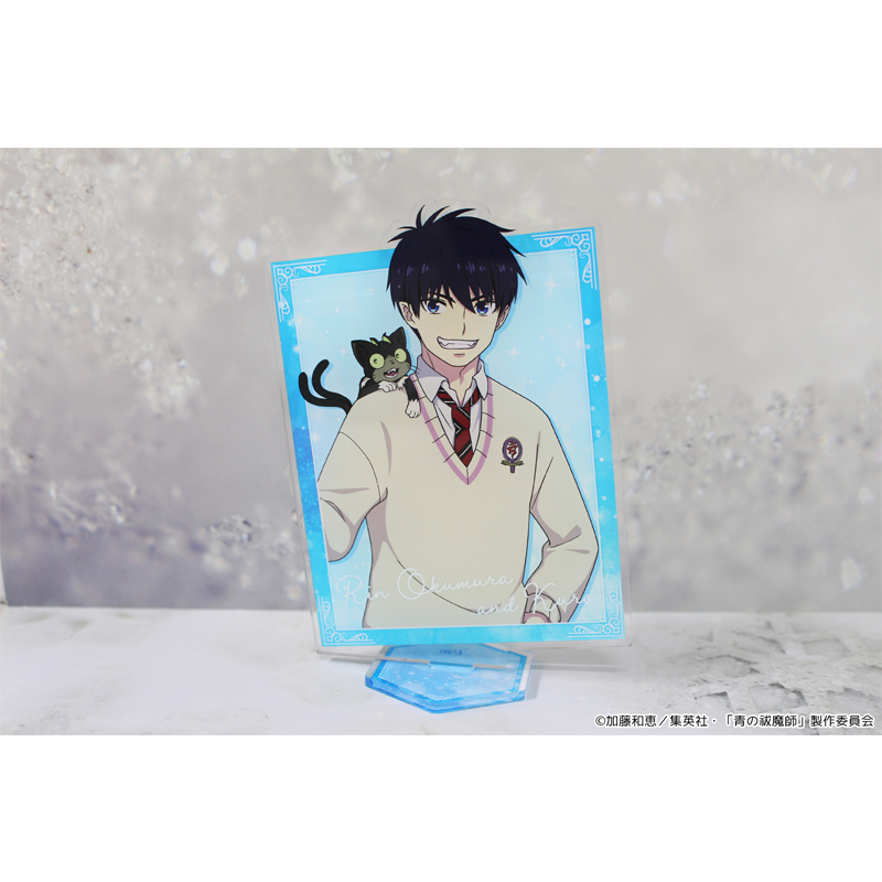 "Blue Exorcist -Beyond the Snow Saga-" Acrylic Visual Board Okumura Rin & Kuro