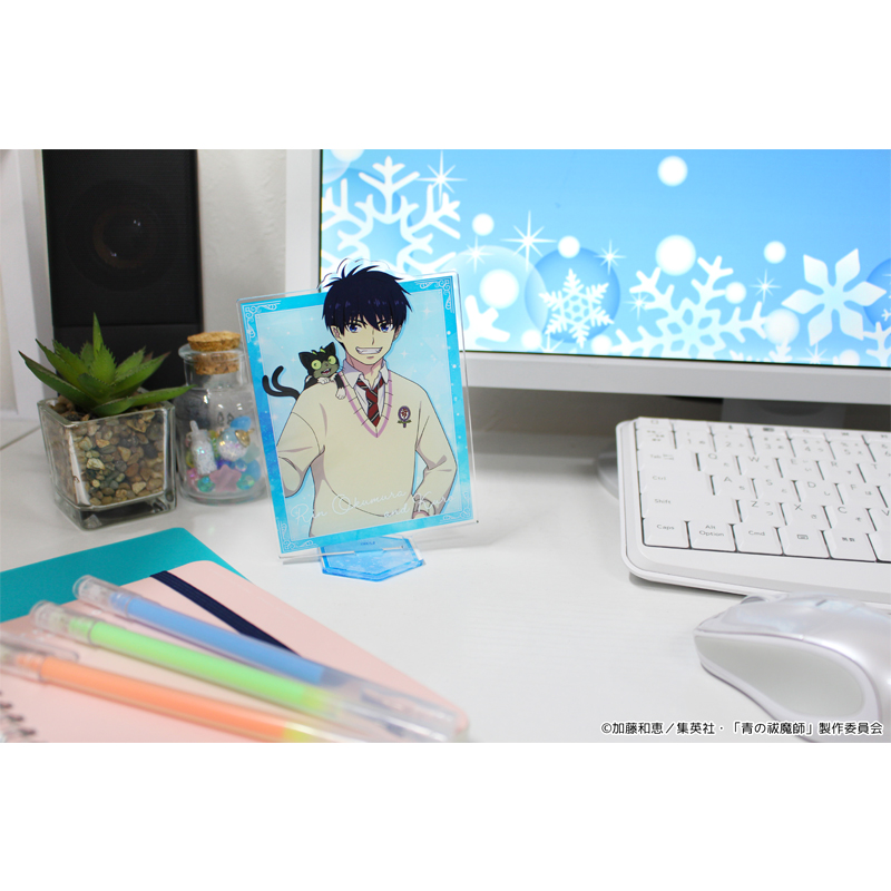 "Blue Exorcist -Beyond the Snow Saga-" Acrylic Visual Board Okumura Rin & Kuro