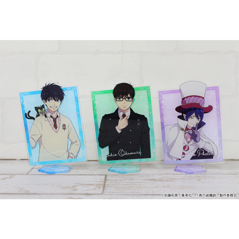 "Blue Exorcist -Beyond the Snow Saga-" Acrylic Visual Board Okumura Rin & Kuro