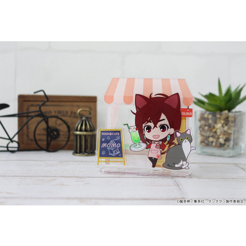 "DANDADAN" Puchichoko Mini Acrylic Diorama Momo Cat Cafe