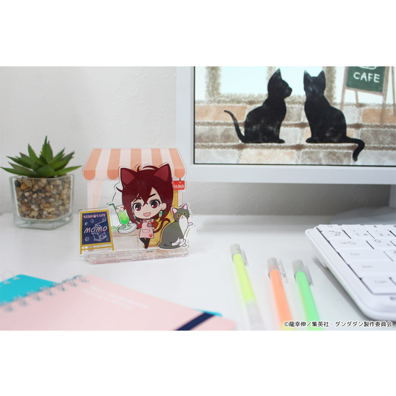"DANDADAN" Puchichoko Mini Acrylic Diorama Momo Cat Cafe
