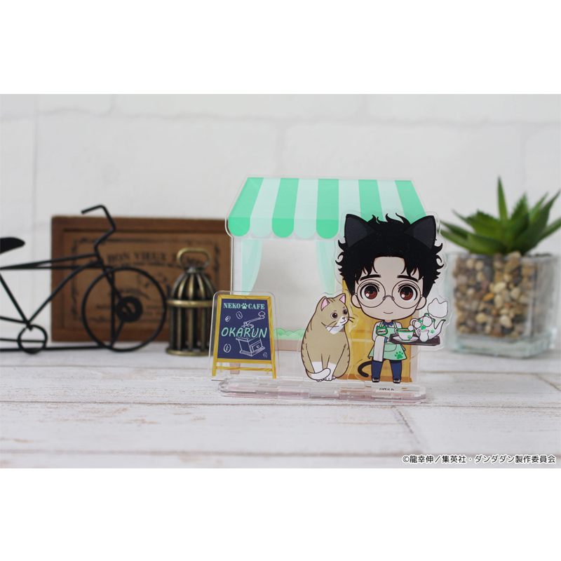 "DANDADAN" Puchichoko Mini Acrylic Diorama Okarun Cat Cafe