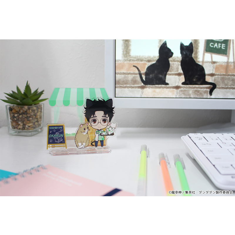 "DANDADAN" Puchichoko Mini Acrylic Diorama Okarun Cat Cafe