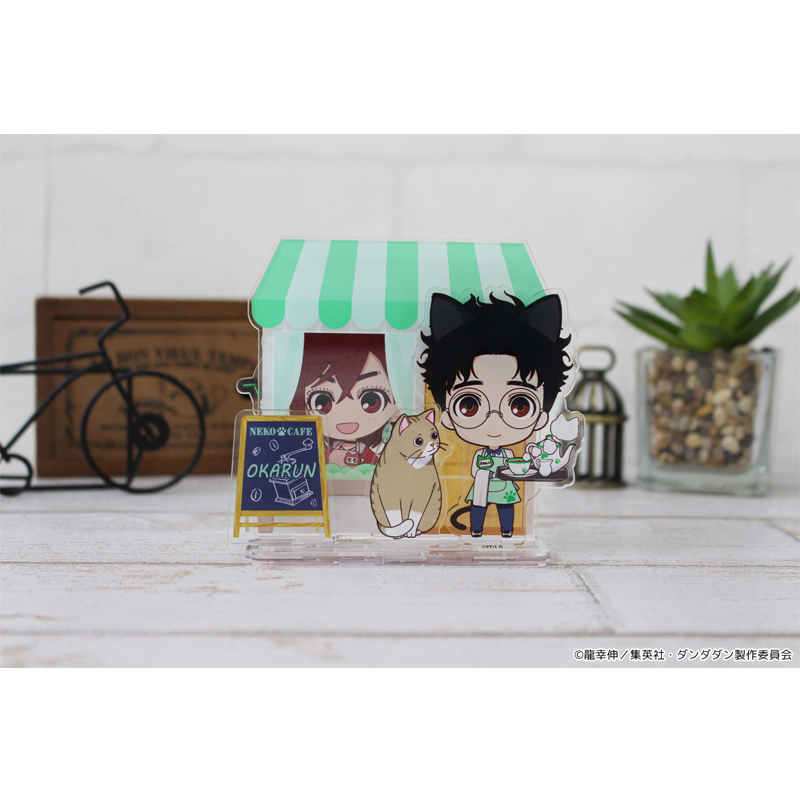 "DANDADAN" Puchichoko Mini Acrylic Diorama Okarun Cat Cafe