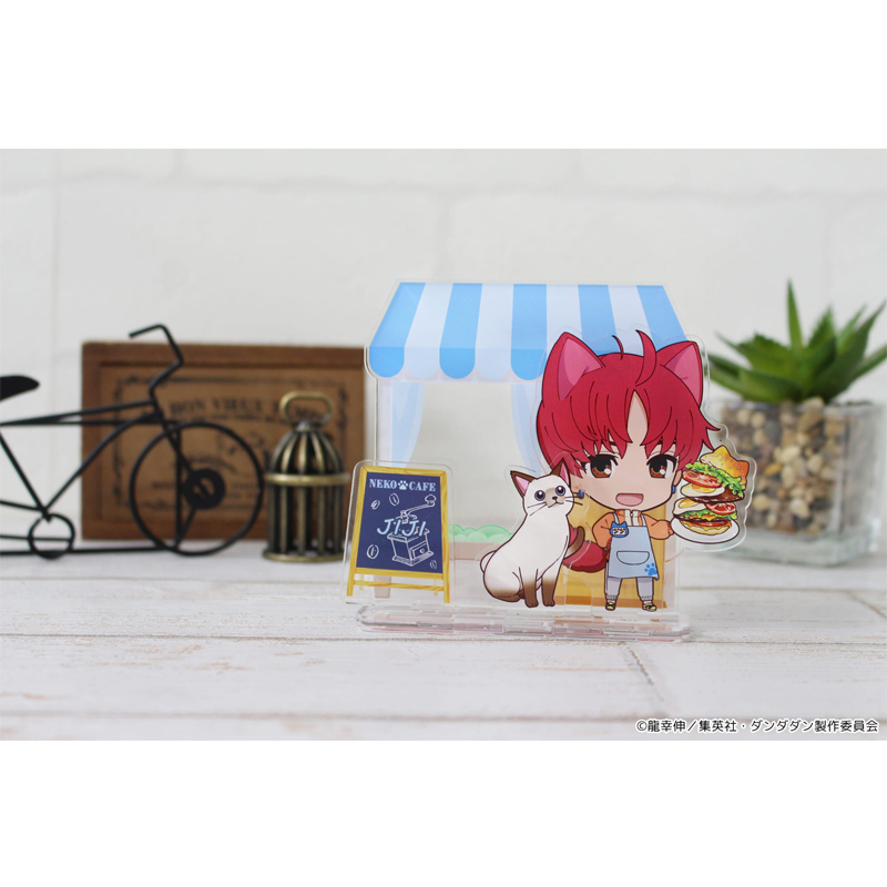 "DANDADAN" Puchichoko Mini Acrylic Diorama Jiji Cat Cafe