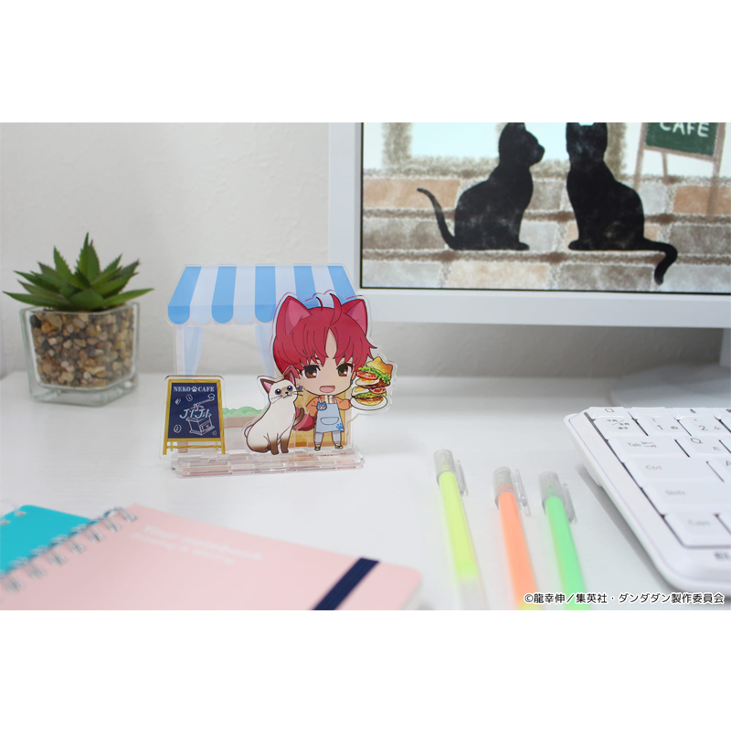 "DANDADAN" Puchichoko Mini Acrylic Diorama Jiji Cat Cafe