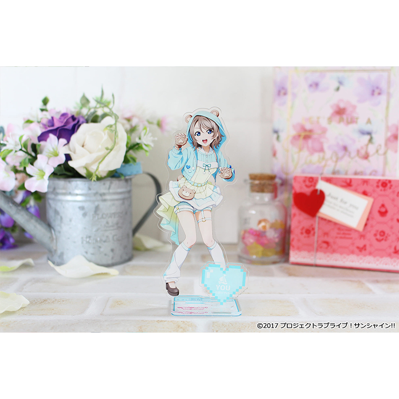 "Love Live! Sunshine!!" Original Illustration Acrylic Stand Watanabe You Animal Costume