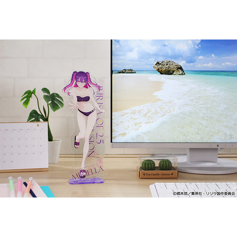 "2.5 Dimensional Seduction" Original Illustration Big Acrylic Stand Miriella Swimwear Ver.