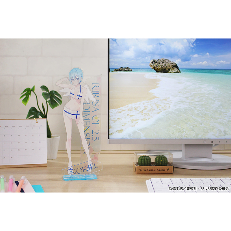 "2.5 Dimensional Seduction" Original Illustration Big Acrylic Stand Nokiel Swimwear Ver.