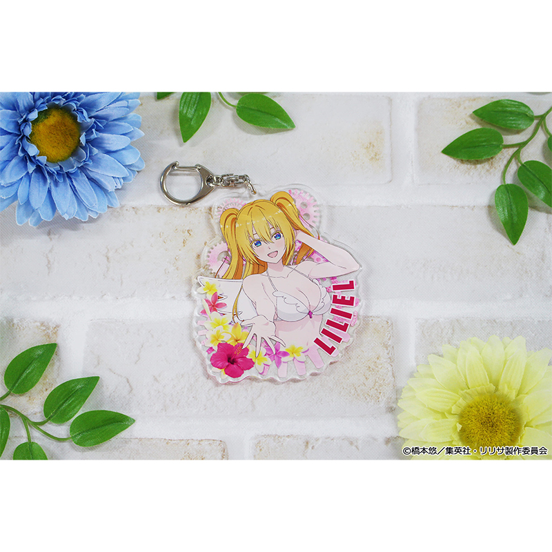 "2.5 Dimensional Seduction" Original Illustration Acrylic Key Chain Liliel Swimwear Ver.