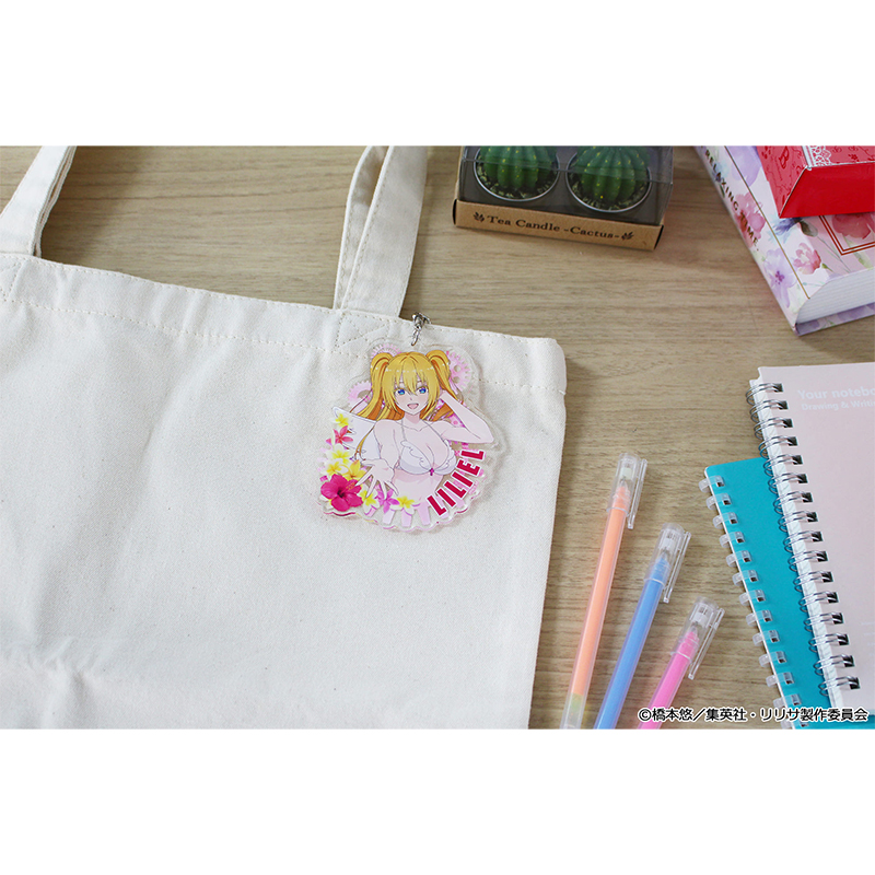 "2.5 Dimensional Seduction" Original Illustration Acrylic Key Chain Liliel Swimwear Ver.