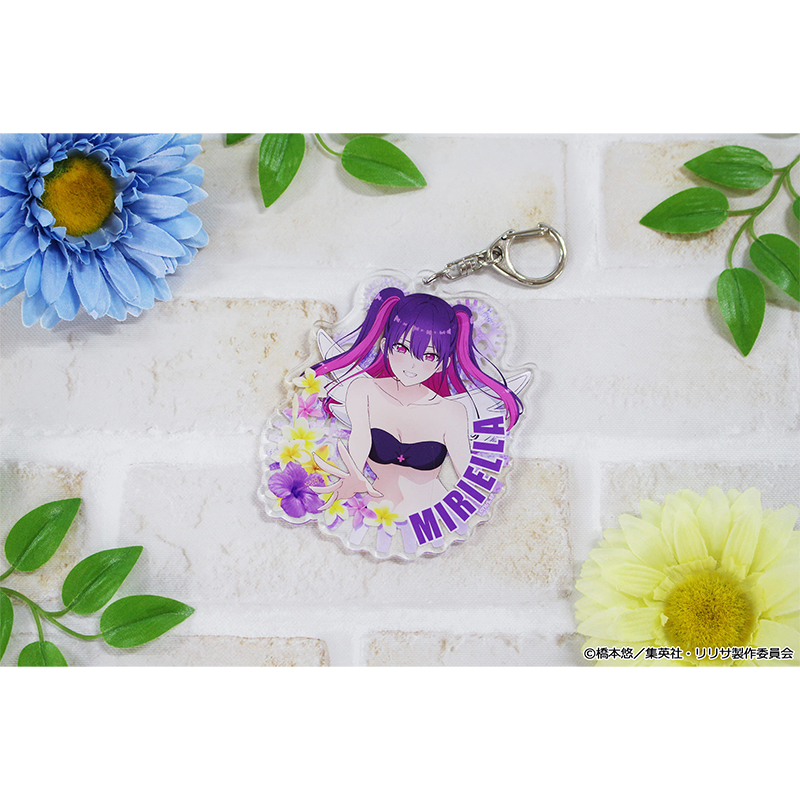"2.5 Dimensional Seduction" Original Illustration Acrylic Key Chain Miriella Swimwear Ver.