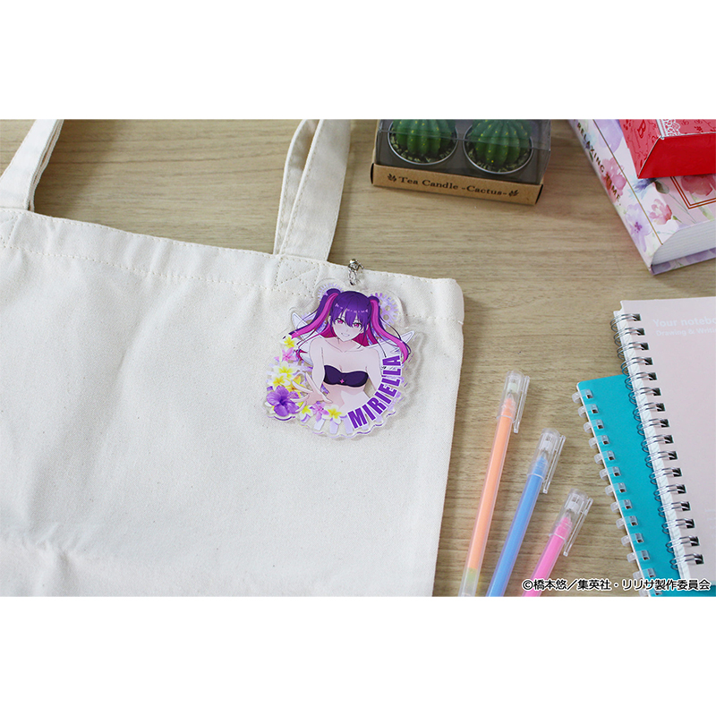 "2.5 Dimensional Seduction" Original Illustration Acrylic Key Chain Miriella Swimwear Ver.