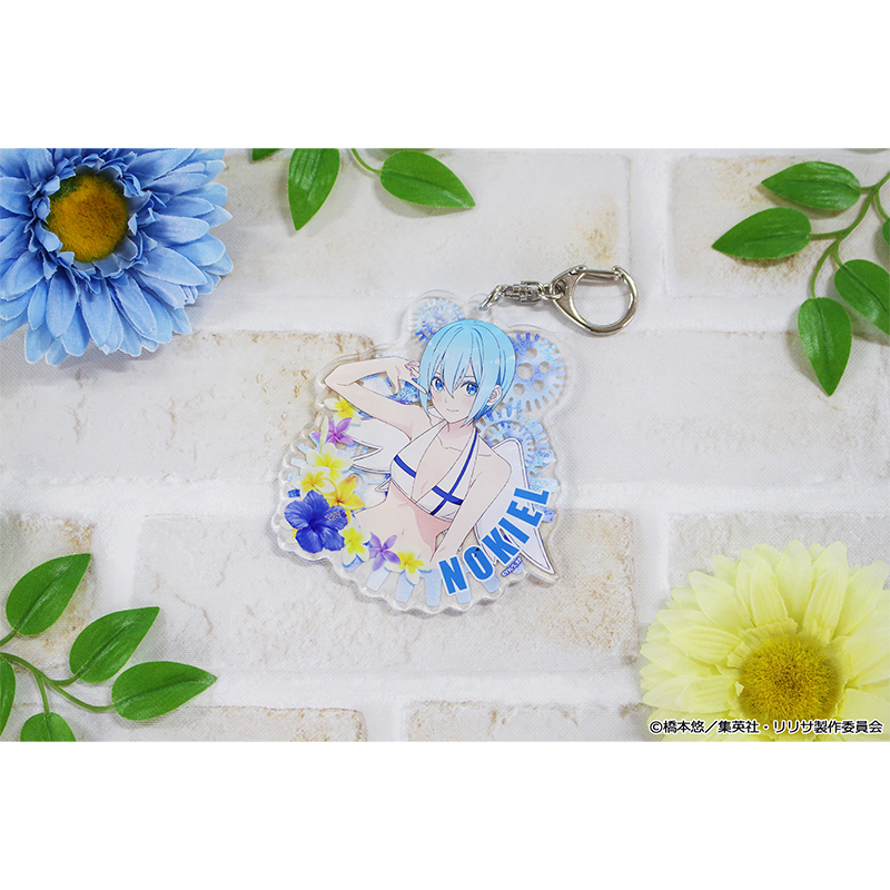"2.5 Dimensional Seduction" Original Illustration Acrylic Key Chain Nokiel Swimwear Ver.