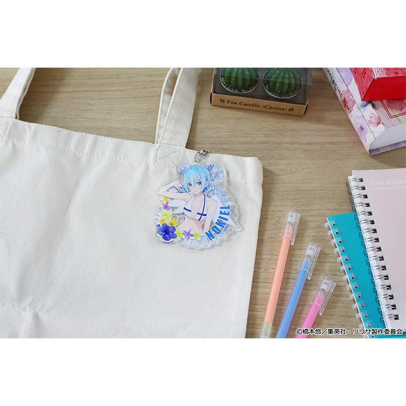 "2.5 Dimensional Seduction" Original Illustration Acrylic Key Chain Nokiel Swimwear Ver.