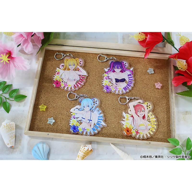 "2.5 Dimensional Seduction" Original Illustration Acrylic Key Chain Ariel Swimwear Ver.