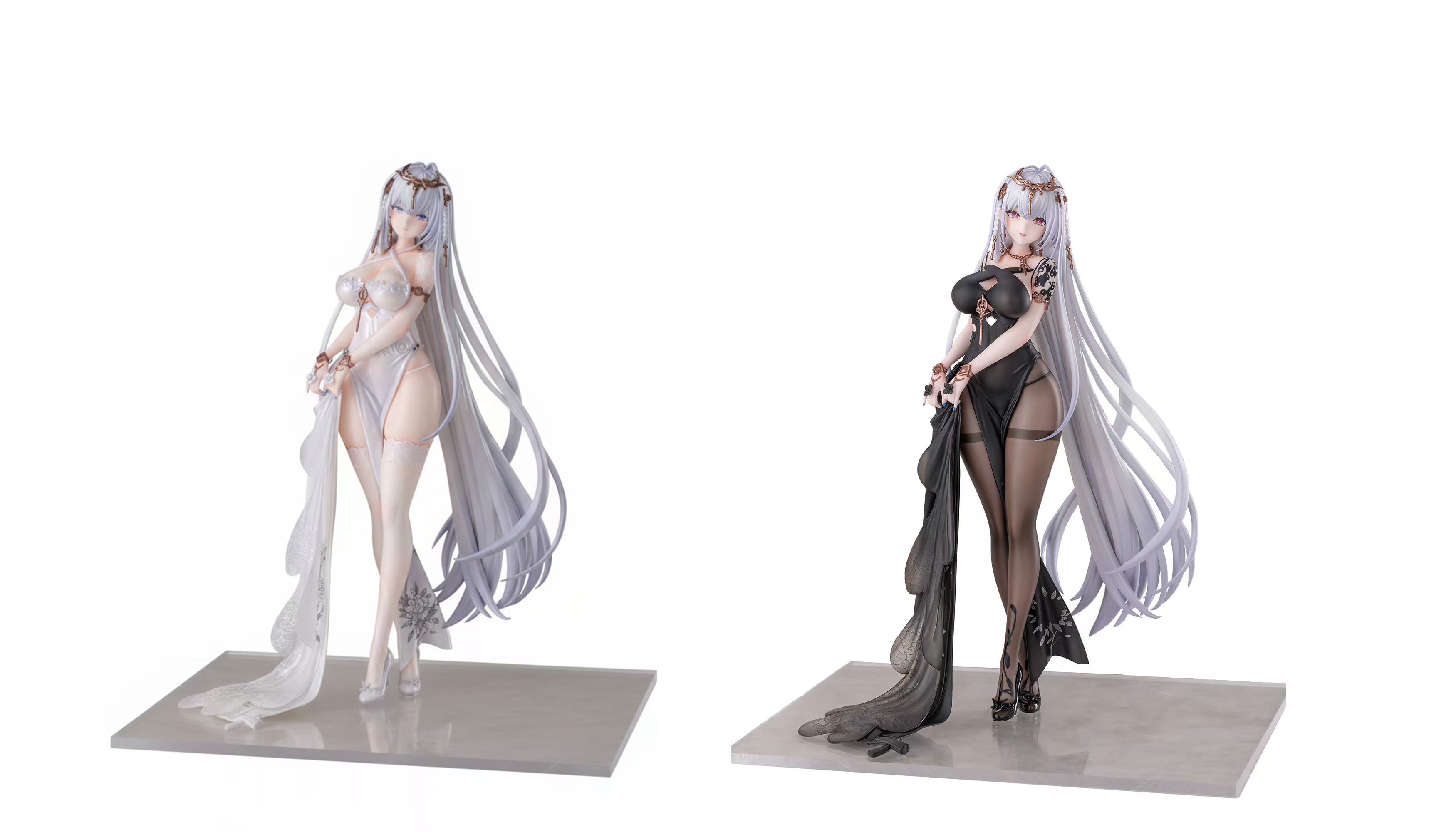 ANIGAME "AZUR LANE" EMDEN: MOONSILVER UNION VER. 1/6 SCALE FIGURE (WHITE & BLACK SET OF TWO)
