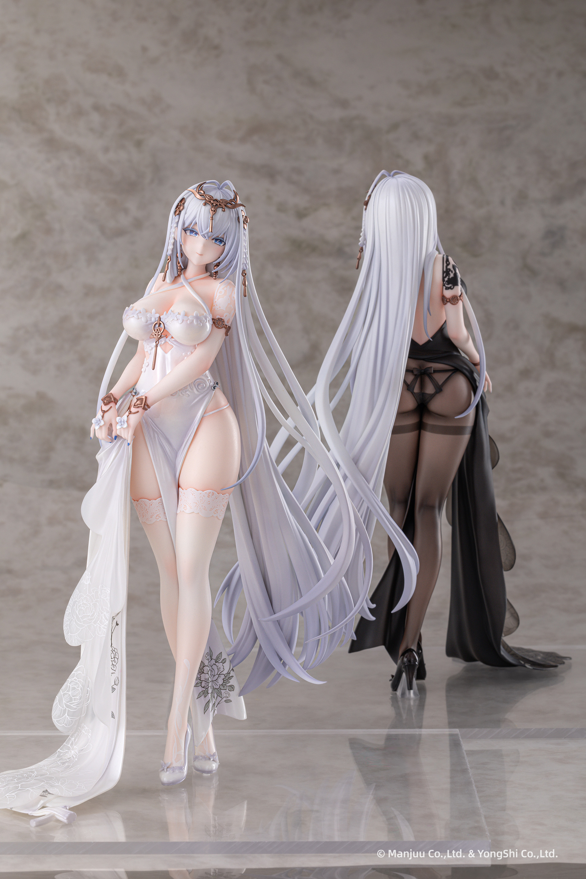 ANIGAME "AZUR LANE" EMDEN: MOONSILVER UNION VER. 1/6 SCALE FIGURE (WHITE & BLACK SET OF TWO)