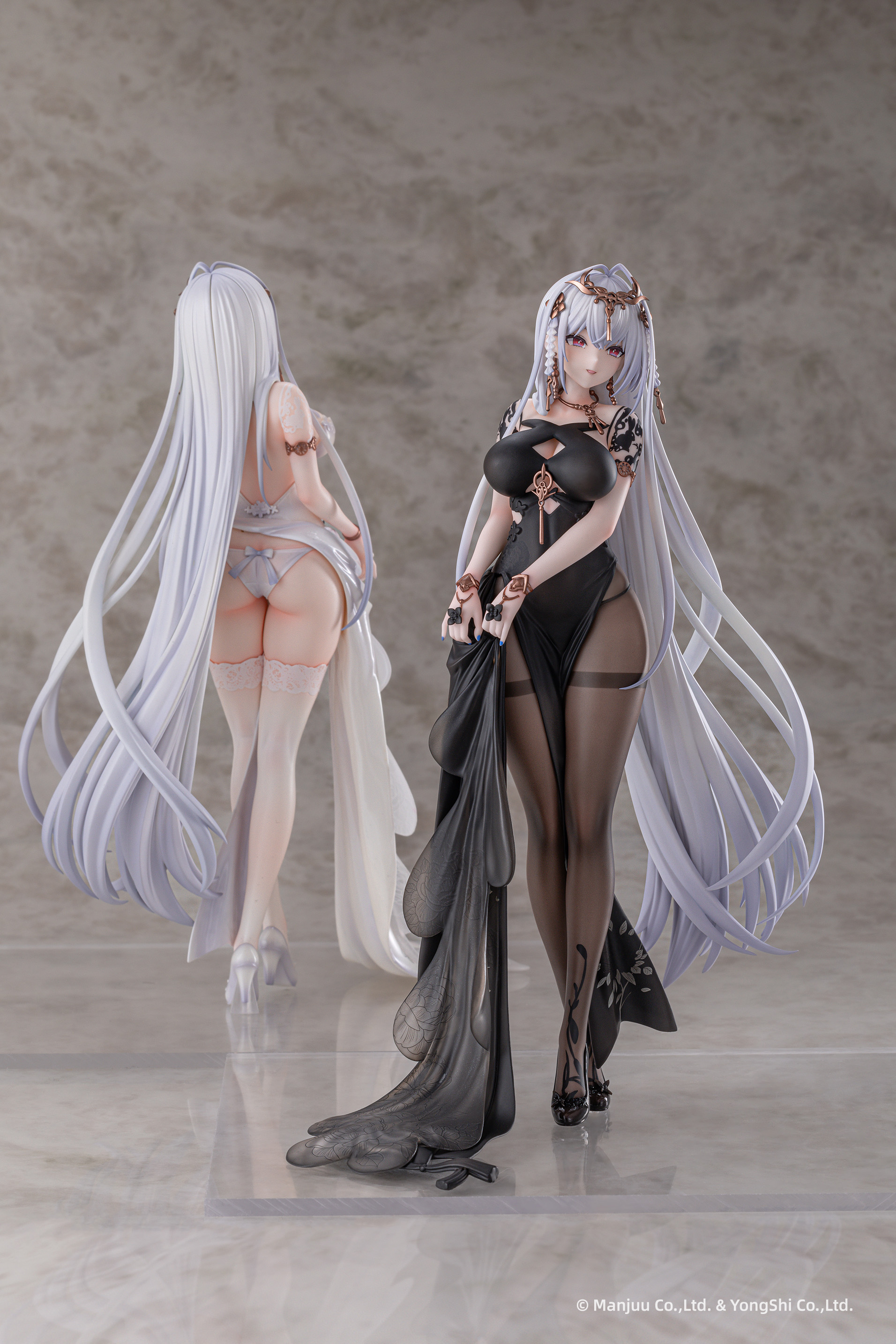 ANIGAME "AZUR LANE" EMDEN: MOONSILVER UNION VER. 1/6 SCALE FIGURE (WHITE & BLACK SET OF TWO)
