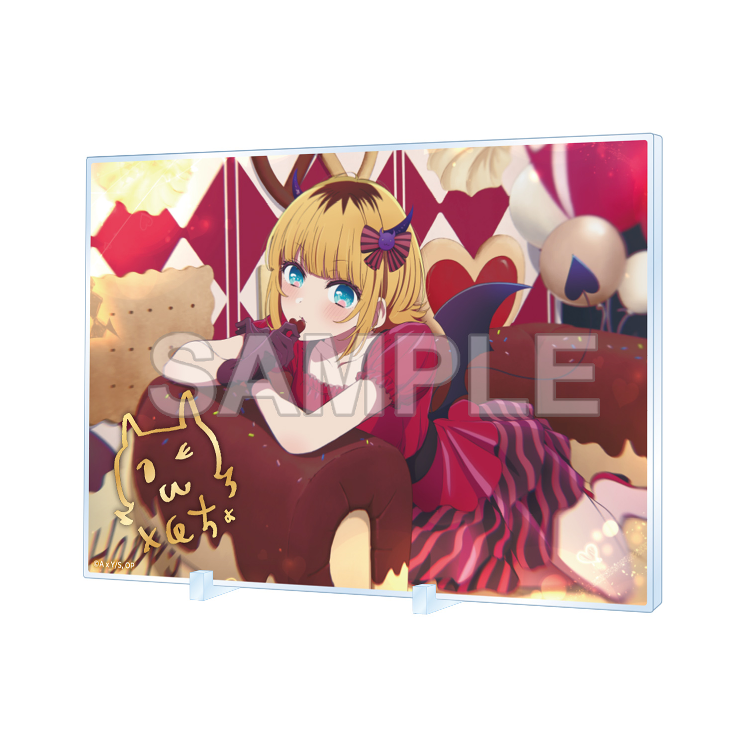 [Pre-order] "Oshi no Ko" Gilding Signed Acrylic Panel Valentine's Day 2024 Ver.