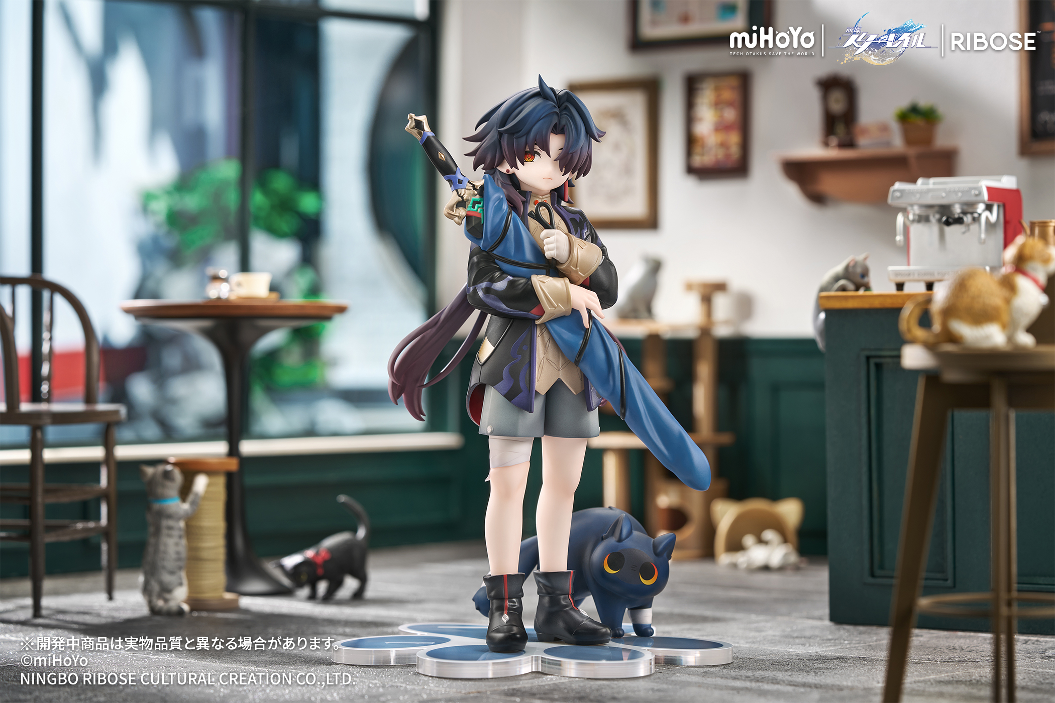 RIBOSE RISE UP+ "HONKAI: STAR RAIL" LITTLE CAT SERIES BLADE VER. NON SCALE FIGURE