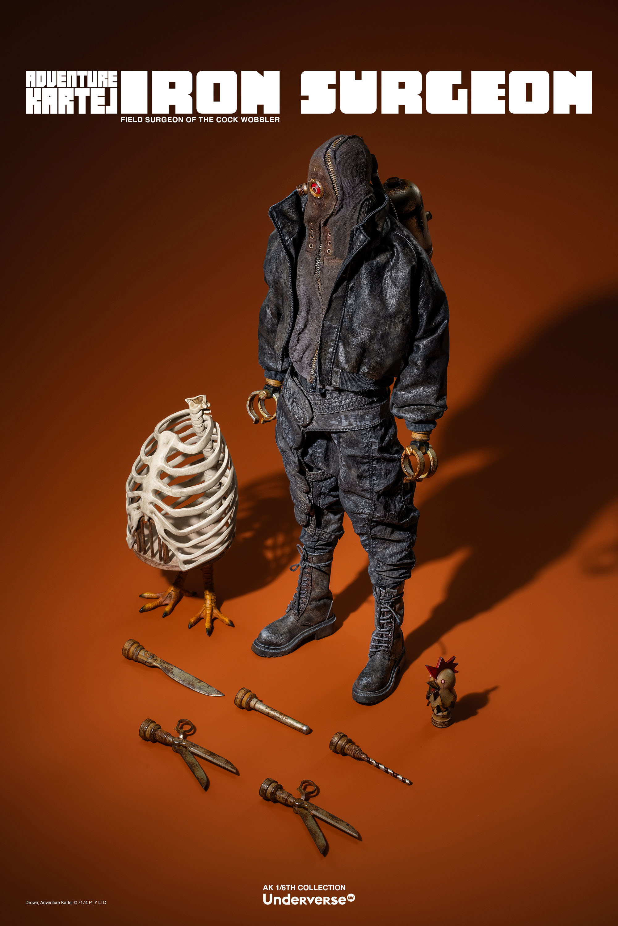 UNDERVERSE ADVENTURE KARTEL THE IRON SURGEON 1/6 SCALE ACTION FIGURE