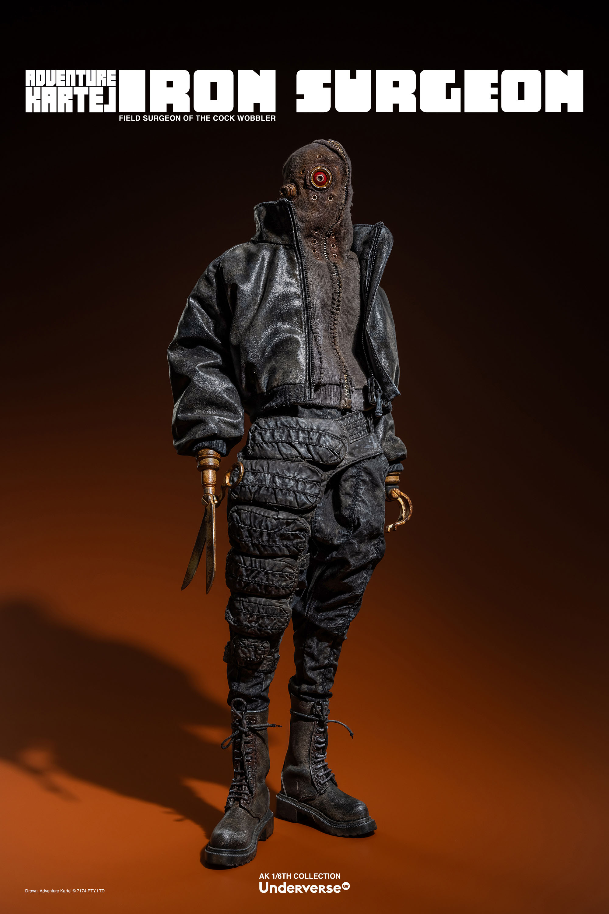 UNDERVERSE ADVENTURE KARTEL THE IRON SURGEON 1/6 SCALE ACTION FIGURE