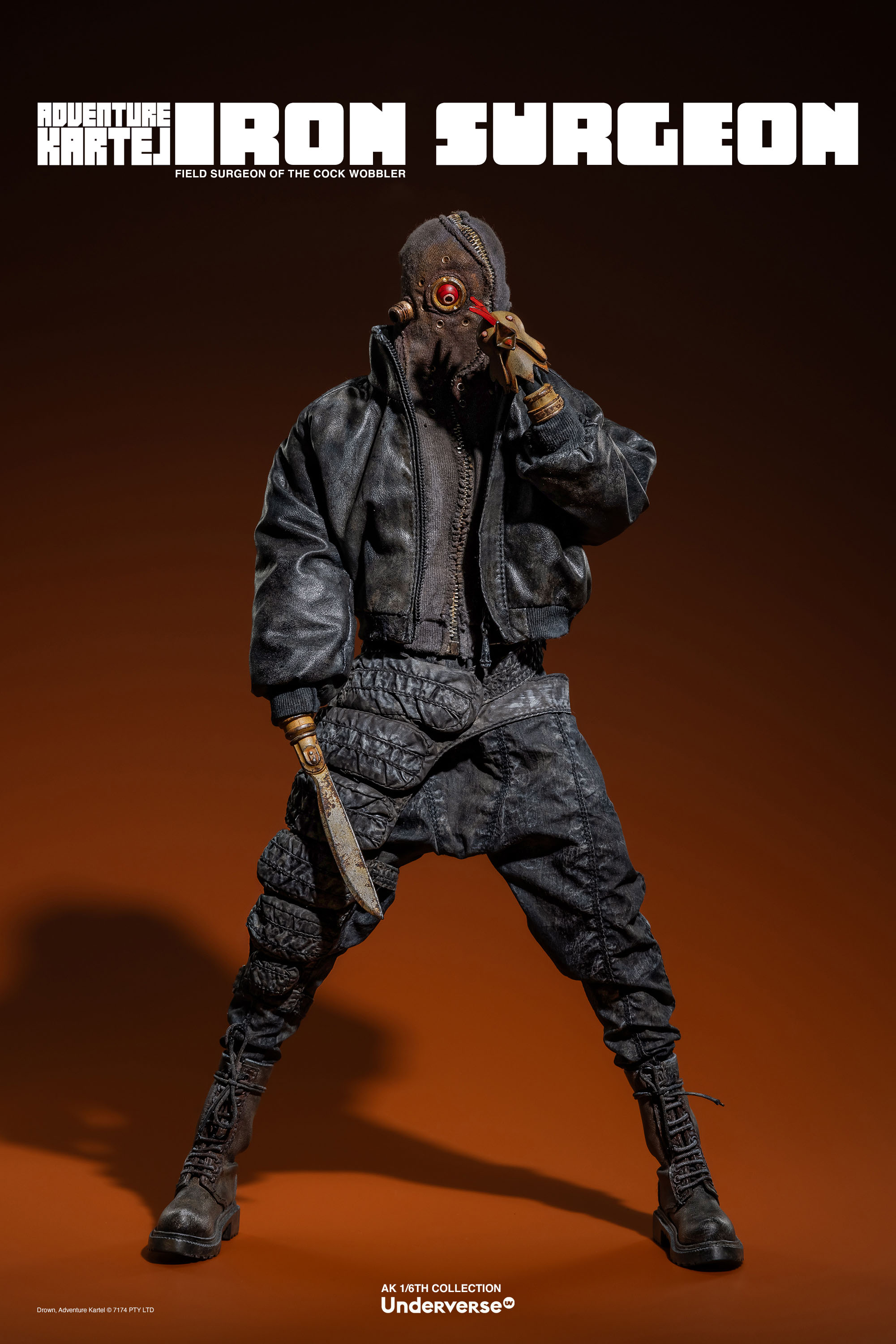 UNDERVERSE ADVENTURE KARTEL THE IRON SURGEON 1/6 SCALE ACTION FIGURE