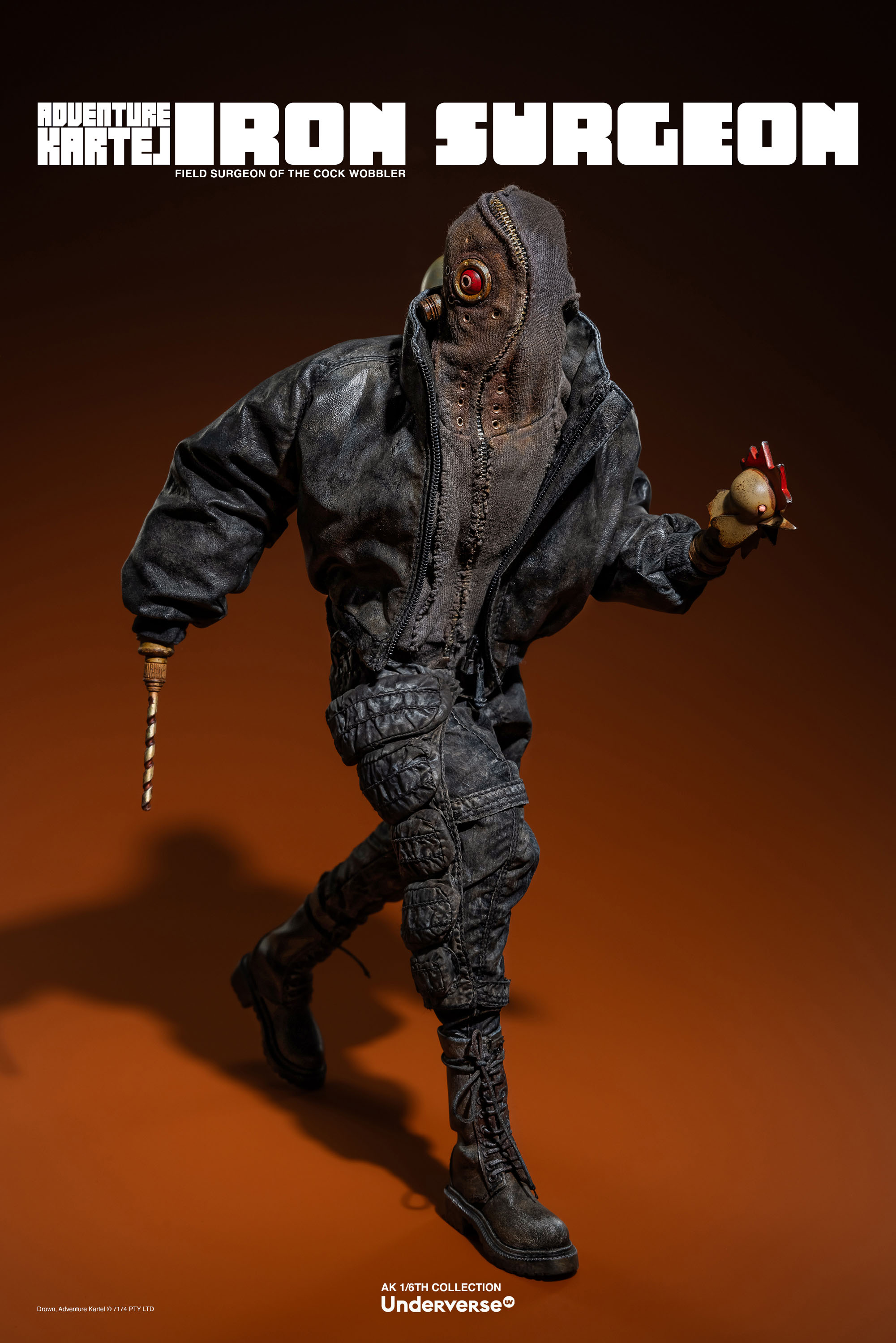 UNDERVERSE ADVENTURE KARTEL THE IRON SURGEON 1/6 SCALE ACTION FIGURE