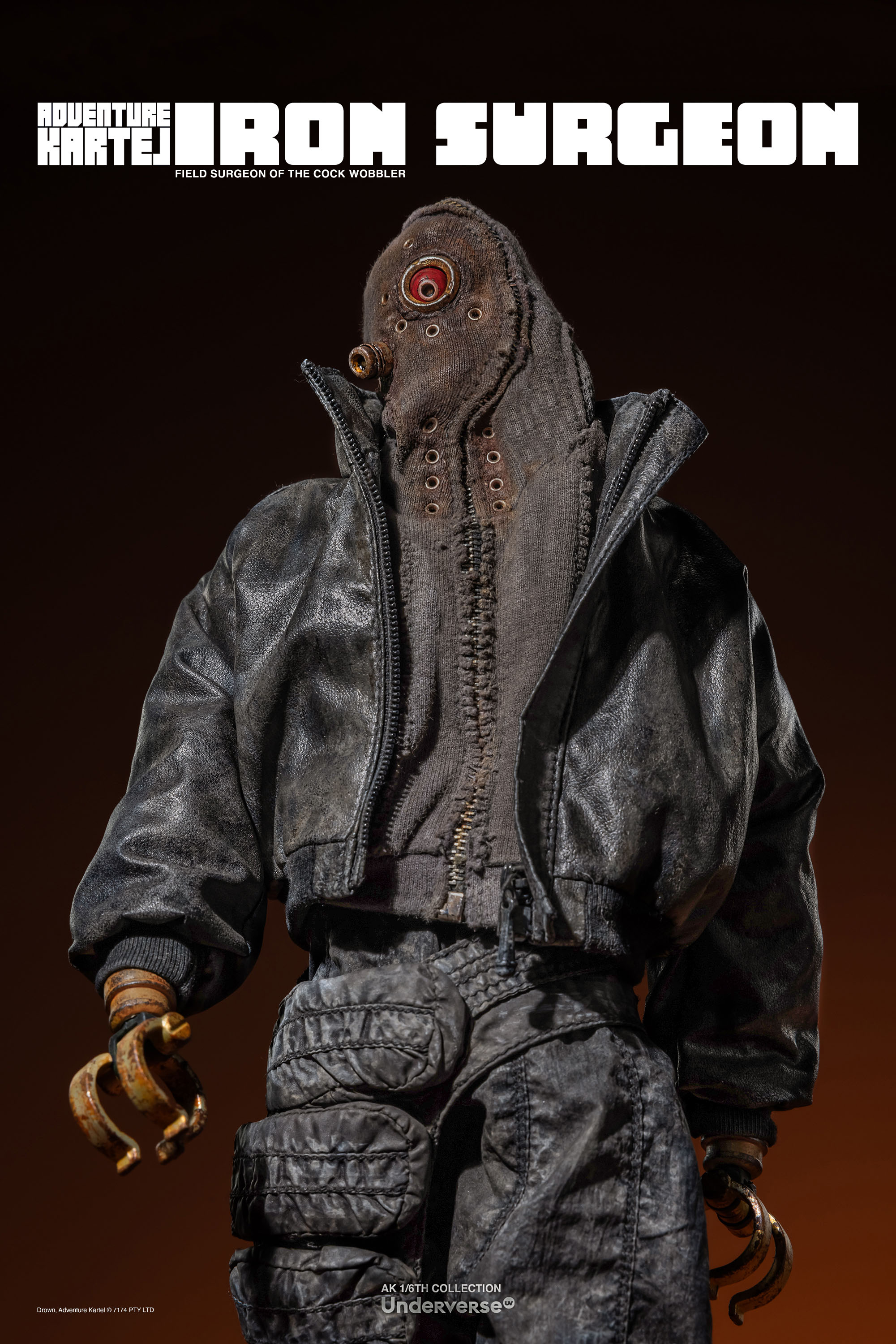 UNDERVERSE ADVENTURE KARTEL THE IRON SURGEON 1/6 SCALE ACTION FIGURE