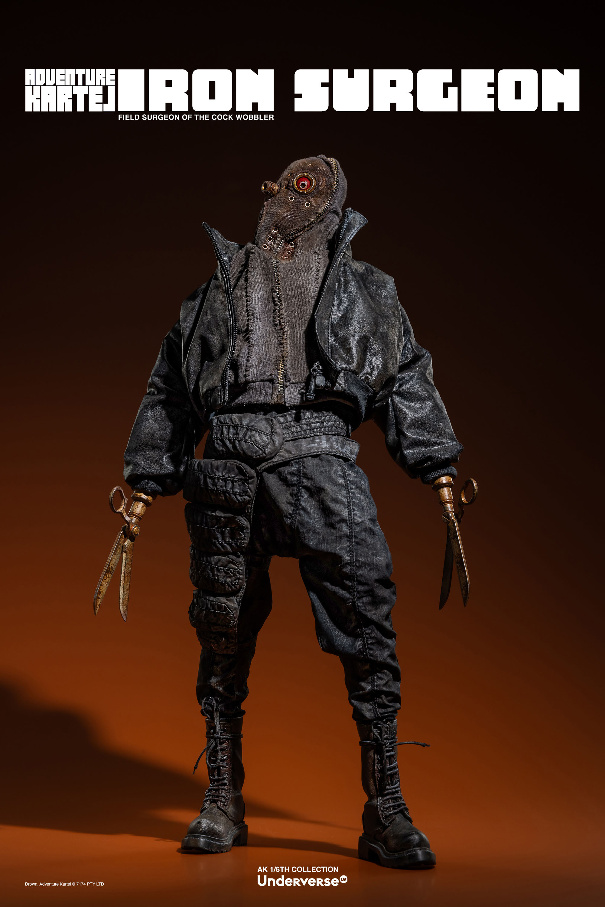 UNDERVERSE ADVENTURE KARTEL THE IRON SURGEON 1/6 SCALE ACTION FIGURE