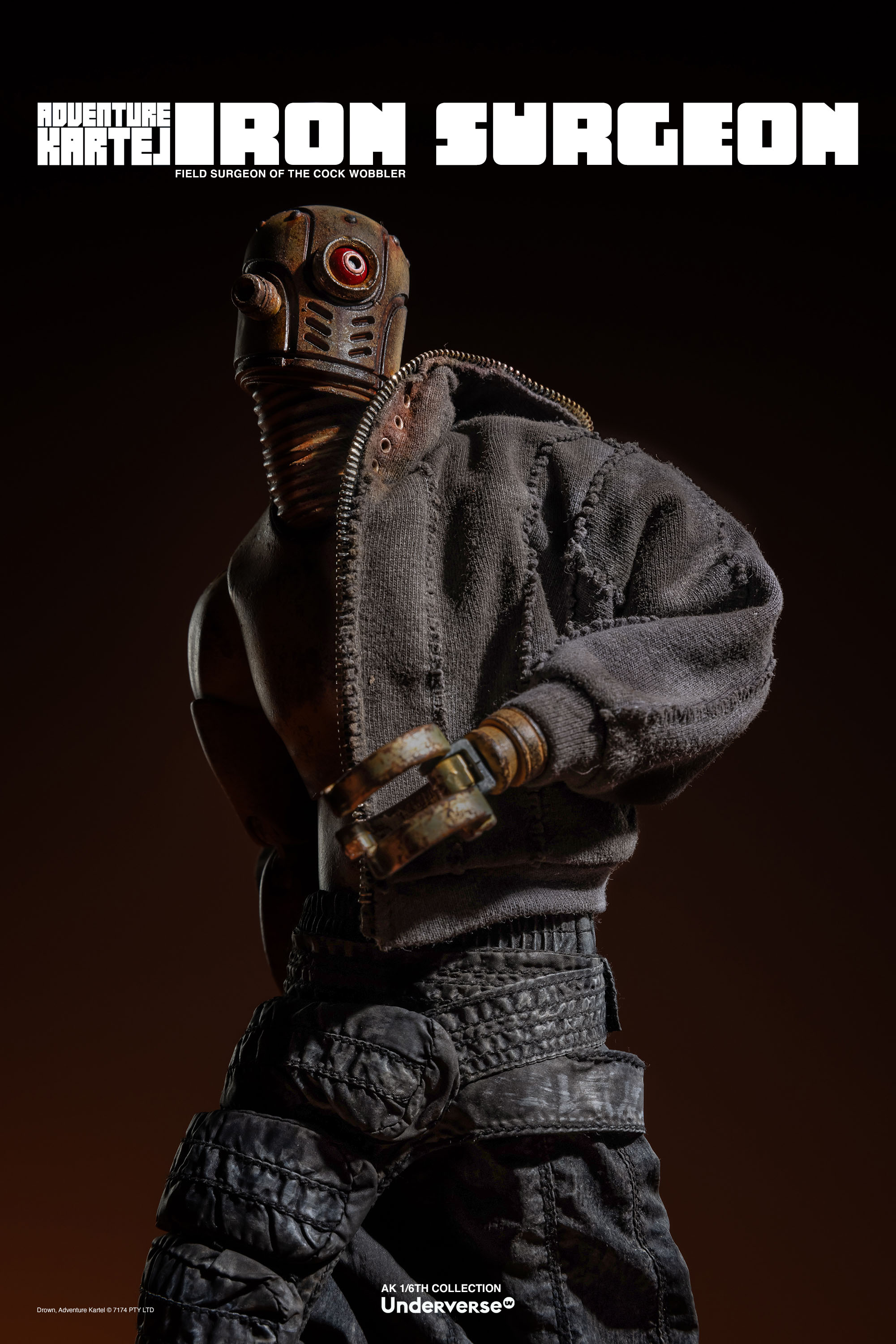 UNDERVERSE ADVENTURE KARTEL THE IRON SURGEON 1/6 SCALE ACTION FIGURE