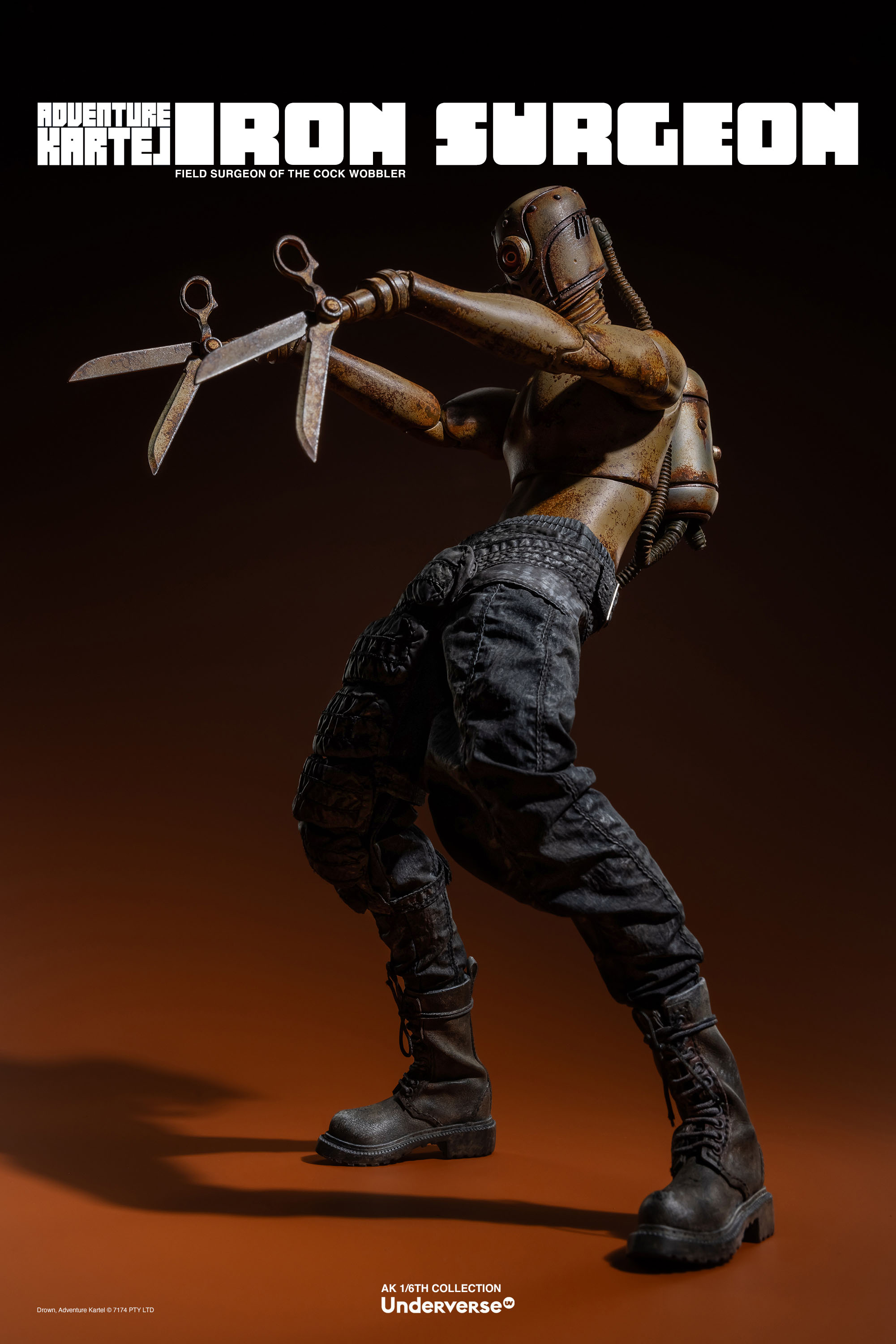 UNDERVERSE ADVENTURE KARTEL THE IRON SURGEON 1/6 SCALE ACTION FIGURE