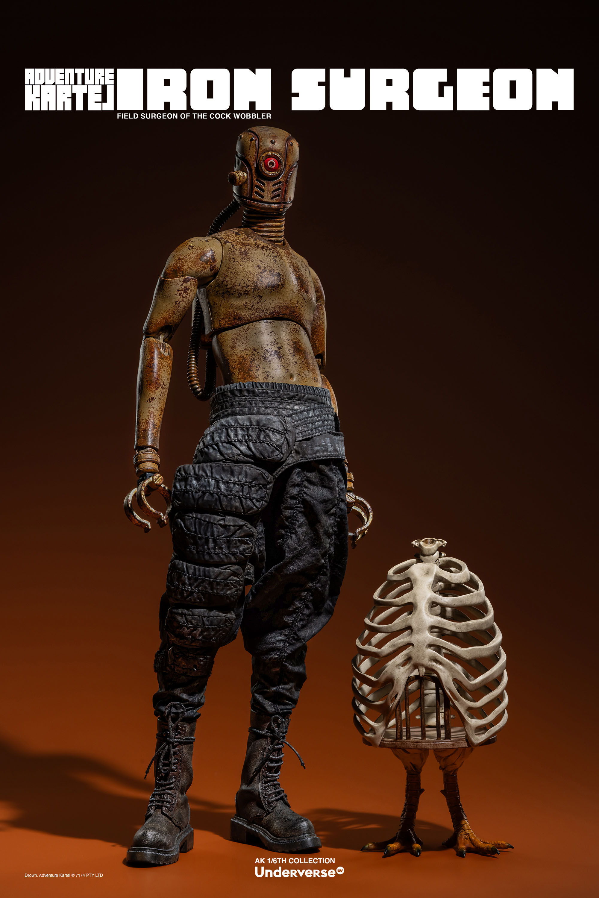 UNDERVERSE ADVENTURE KARTEL THE IRON SURGEON 1/6 SCALE ACTION FIGURE