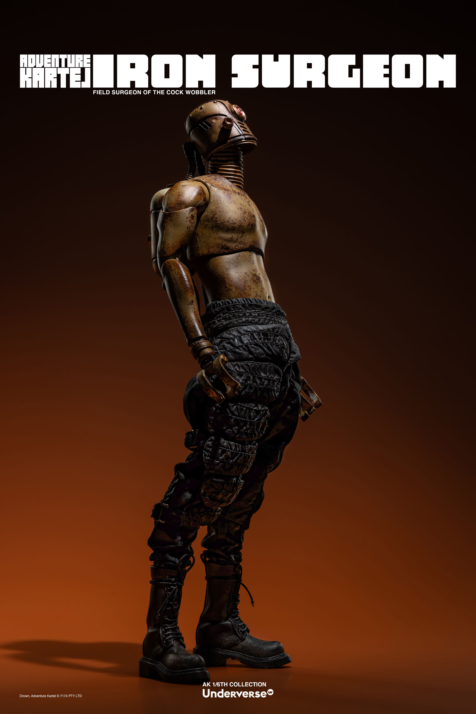 UNDERVERSE ADVENTURE KARTEL THE IRON SURGEON 1/6 SCALE ACTION FIGURE