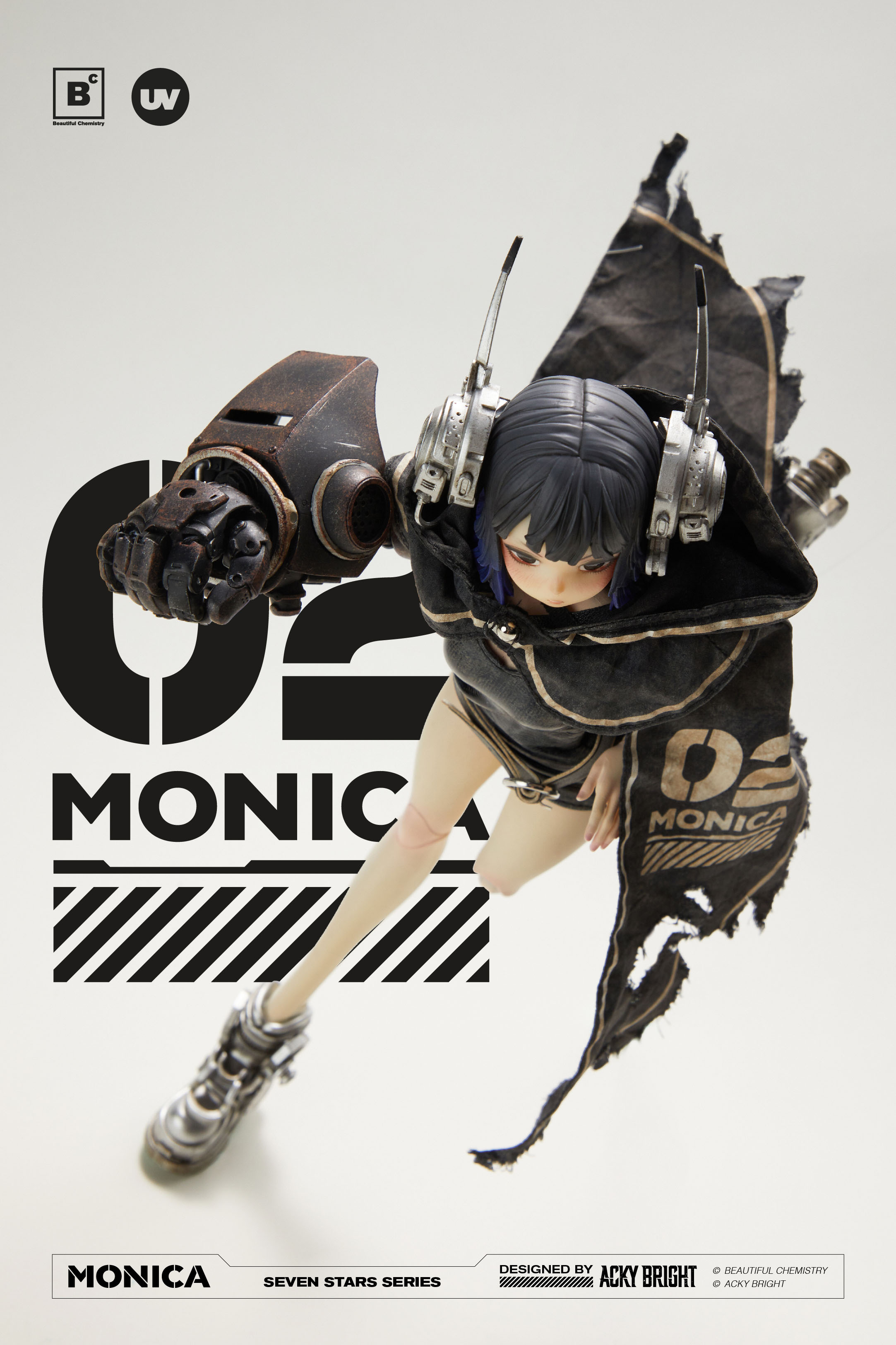 BEAUTIFUL CHEMISTRY SEVEN STARS SERIES NO.2 MONICA 1/6 SCALE ACTION FIGURE