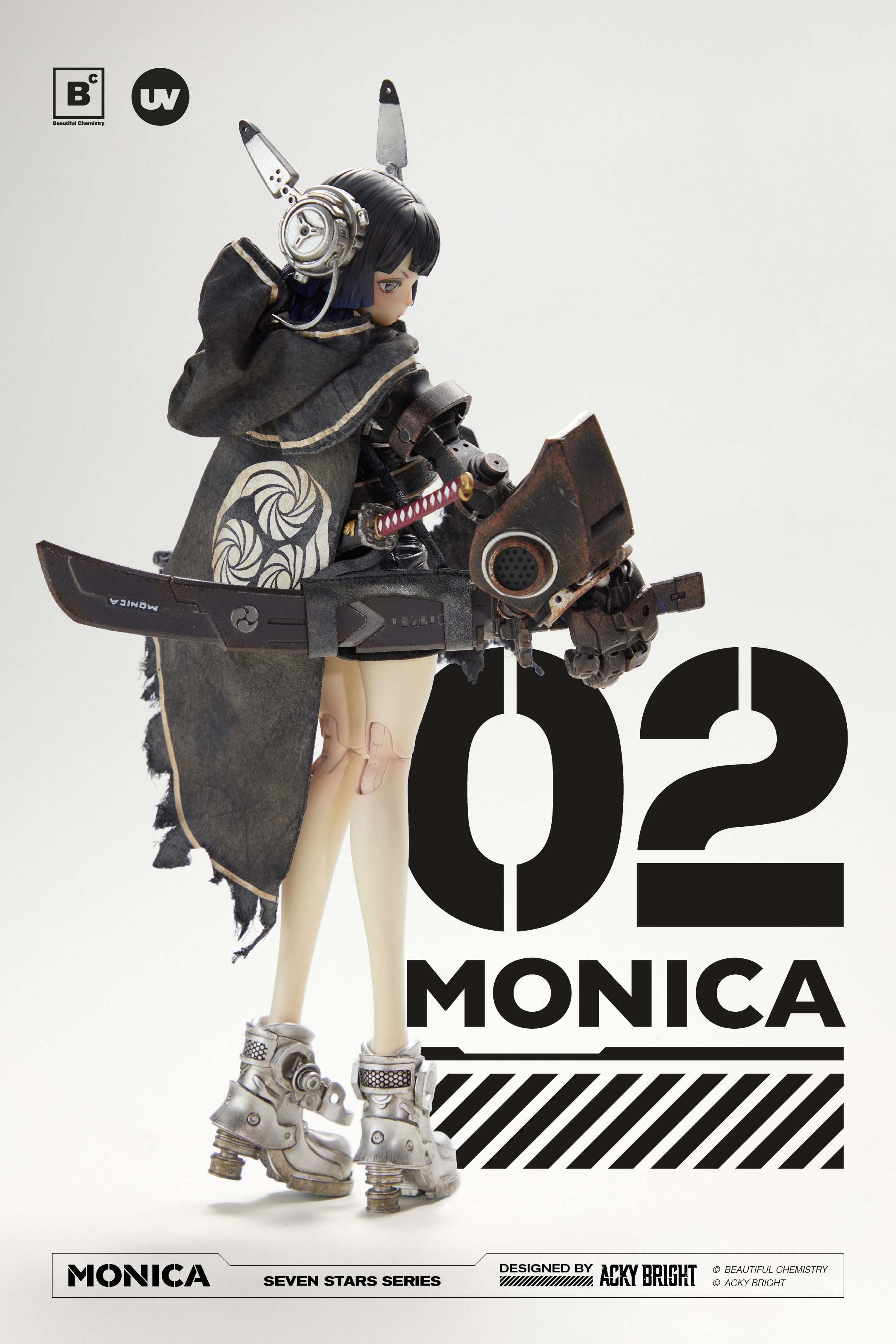 BEAUTIFUL CHEMISTRY SEVEN STARS SERIES NO.2 MONICA 1/6 SCALE ACTION FIGURE