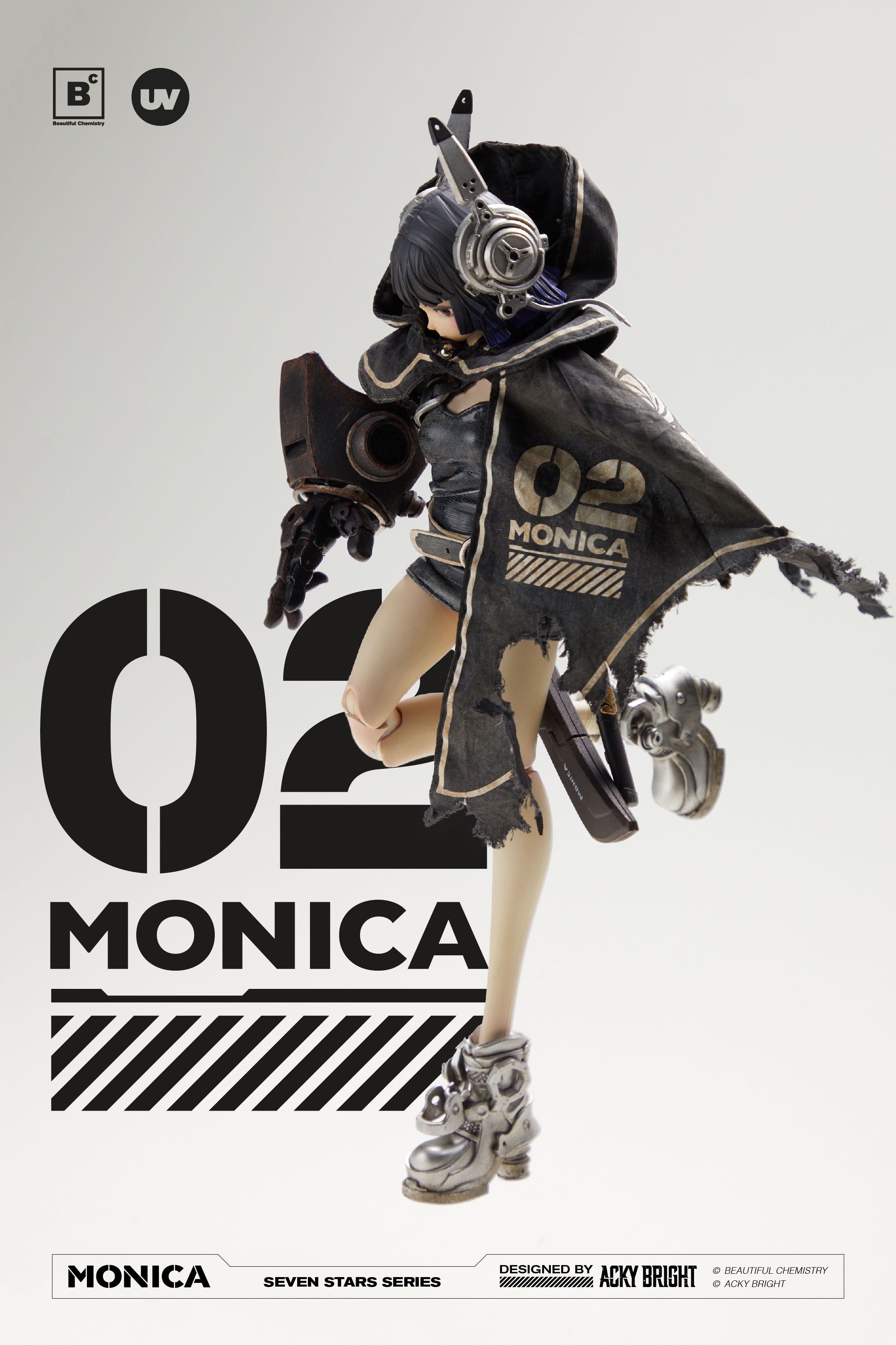 BEAUTIFUL CHEMISTRY SEVEN STARS SERIES NO.2 MONICA 1/6 SCALE ACTION FIGURE