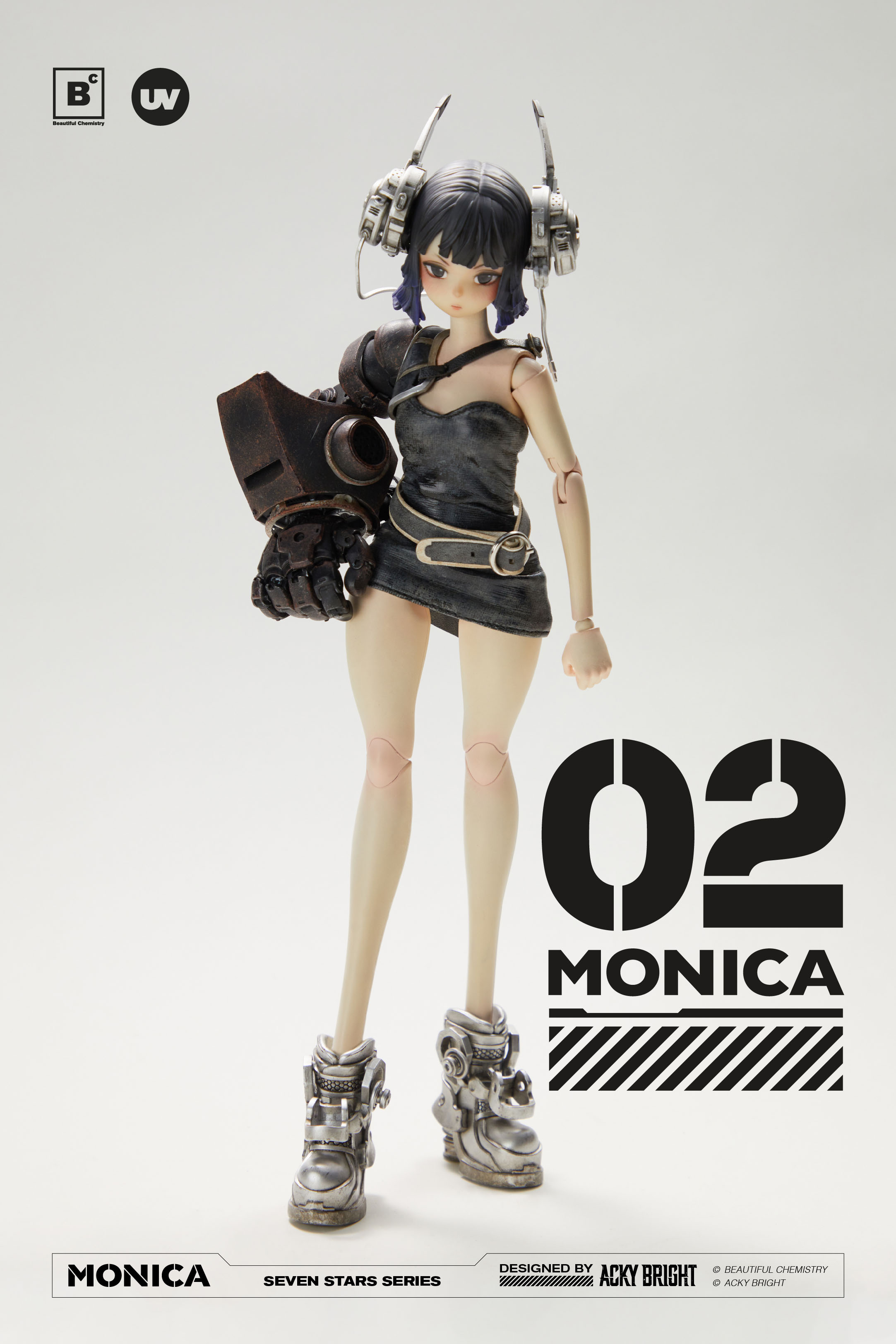 BEAUTIFUL CHEMISTRY SEVEN STARS SERIES NO.2 MONICA 1/6 SCALE ACTION FIGURE
